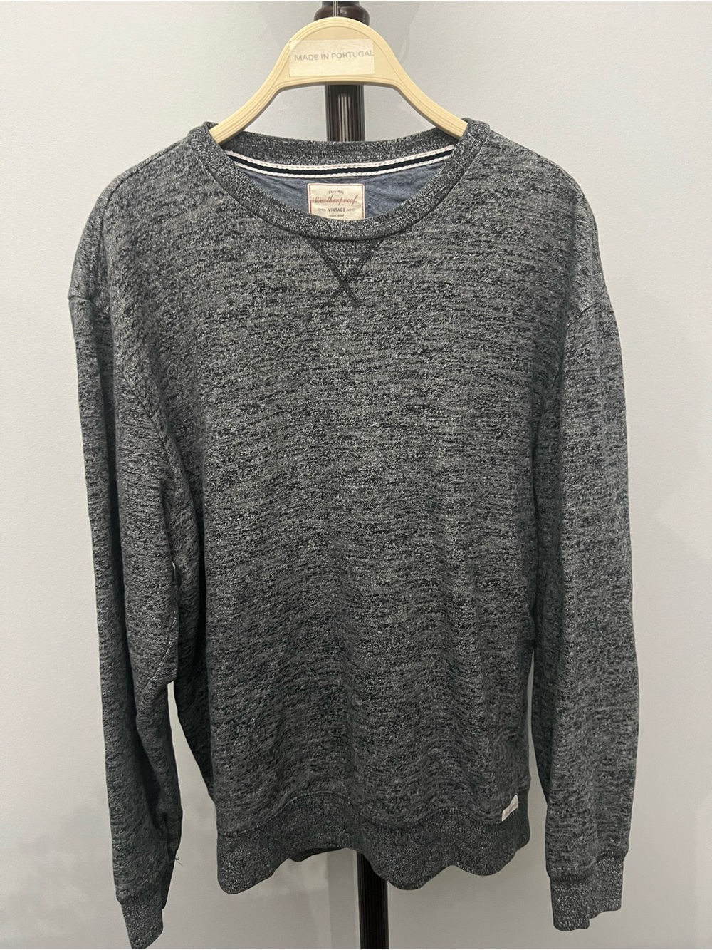 Weatherproof Men's Charcoal Gray Crewneck Sweater